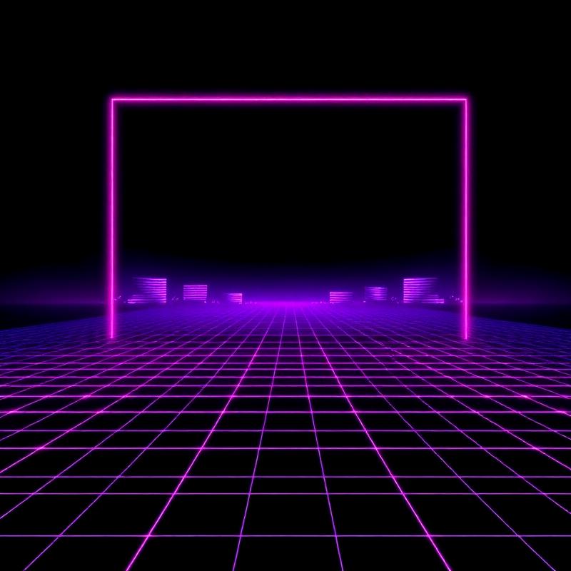 Neon Circuit — Synthwave / Electronic AI generated song cover art